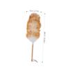 BESTonZON 1pc with Wooden Sweeper Washable Khaki and Fan Fans Bookshelves Natural Useful Home Duster High Lambswool Blinds Funiture Use Bed Household Car Dusters Wool Brush Interior Screens view 2