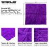 PROJE' Purple Microfiber Towel for Car - Ultra Absorbent - Car Drying, Polishing, Buffing Cloth & Interior Detailing Towel - 500 GSM 16x16in - Auto Detailing Supplies - Pack of 3 Premium Car Care view 3
