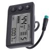S866 LCD Display, Computer Electric Bikes S866 Display Meter 24V 36V 48V Control Panel with Connection Cable with Connector view 4