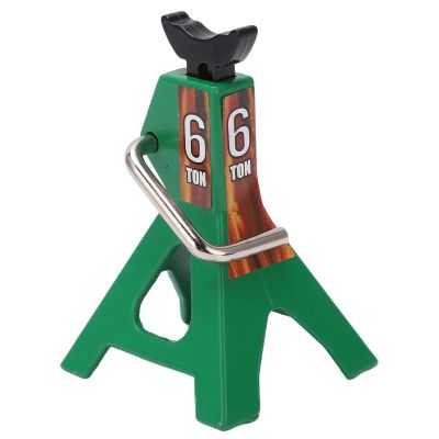 VGEBY Portable RC Jack Stand Set, Height Simulation Decorative Accessory Mini Lifting Jack Car & Truck Bodies for SCX10 D90 110 RC Car (Green) Rc Stand