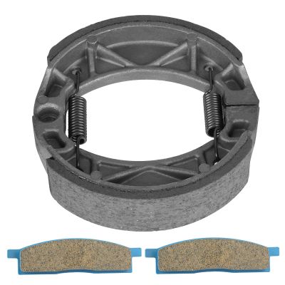 Front and Rear Brake Shoes Pads for Yamaha TTR125 TT-R 125 LWM/L/LE 19"/16" Wheels 2000-2009 2011-2021 Drum Brake Shoe Set
