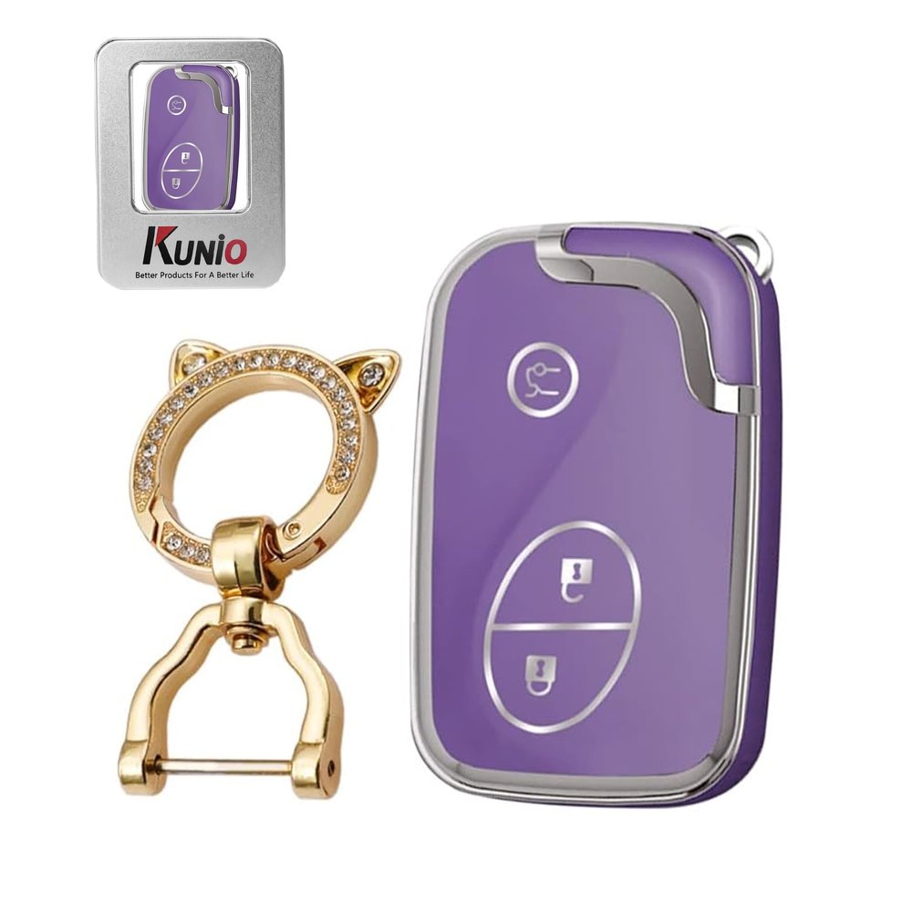 KUNIO TPU Car Key Fob Cover Case Fit for Lexus CT200H ES350