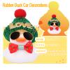 MuMyer Rubber Duck, Cute Winter Car Dashboard Decoration Ornament Accessory With Mini Hat, Sunglasses and Bow Tie (B15) view 3
