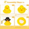 MuMyer Rubber Duck, Cute Winter Car Dashboard Decoration Ornament Accessory With Mini Hat, Sunglasses and Bow Tie (B15) view 4