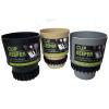 Cup Keeper Plus-2 PK W/Beverage Bands Car Cup Holder Adapter Expands to Hold Larger Beverage Containers up to 3.7" Diameter/Fits 32 oz Flasks & Water Bottles Gray view 2