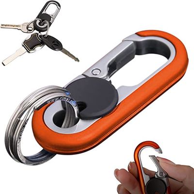 YISTEROD 2023 New Mens Car Key Chain - Heavy Duty Car Keychain Organizer for Women Men (Orange)