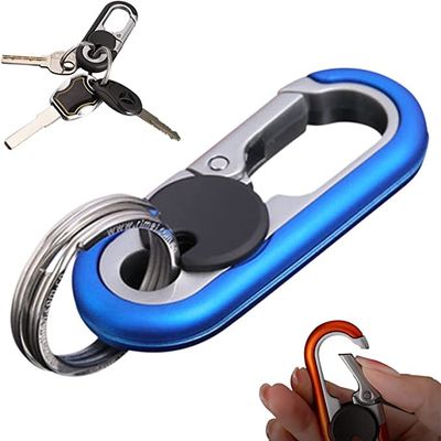 2023 New Mens Car Key Chain - Heavy Duty Car Keychain Organizer for Women Men (Blue)