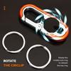 2023 New Mens Car Key Chain - Heavy Duty Car Keychain Organizer for Women Men (Blue) view 3