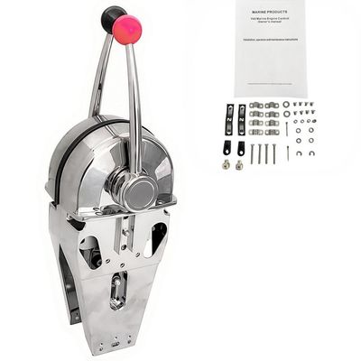 Universal stainless steel zinc alloy silver plated control box suitable for top mounting of dual engines in fuel engine diesel engines