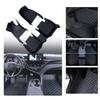 Vonzasi Luxury Car Floor Mats for Infiniti QX56 7seat 2011-2013 Full Set Auto Carpets Diamond PU Leather Floor LinerBlack Blue view 2