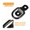 X AUTOHAUX 6pcs D Ring Tie Down Anchor 1/4" Diameter D Rings Anchor Lashing Ring for Trailer Truck Boat RV ATV SUV Vehicle Cars Black view 3