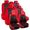 Car Seat Cover 7 Seats for KIA Sorento 2003-2025, Durable Wear Resistant Waterproof Seat Cover, Breathable No Odor Premium Leather Vehicle Interior Accessories.(7 Luxury,Black Red) view 1