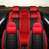 Car Seat Cover 7 Seats for KIA Sorento 2003-2025, Durable Wear Resistant Waterproof Seat Cover, Breathable No Odor Premium Leather Vehicle Interior Accessories.(7 Luxury,Black Red) view 2