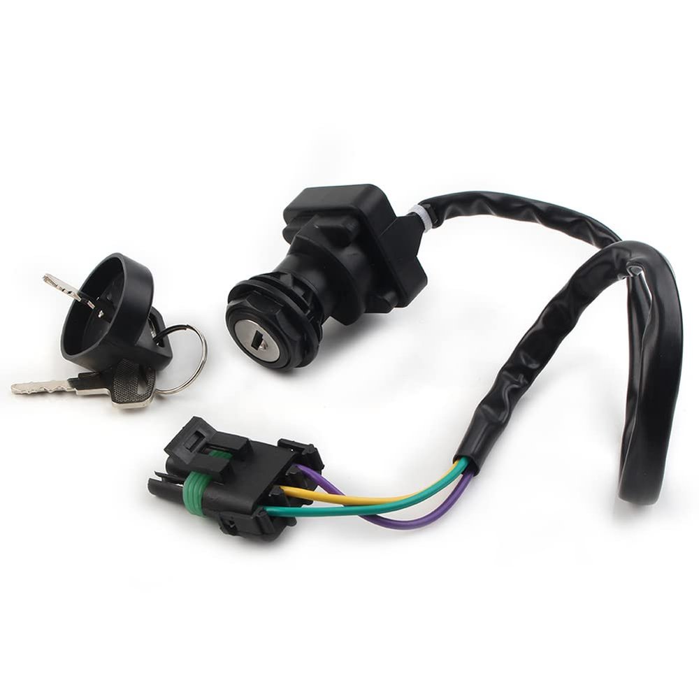 Liru Motorcycle Ignition Switch Lock Set w/Key 3 Wire Pin #710000042 For Bombardier For Canam Traxter 500 1999-2004
