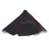 AMONIDA Shifter Boot Universal,Carbon Fiber PU Leather Gear Knob Cover Red Stitch Gear Gaiter Boot Cover Black Bright Red Stitch view 4