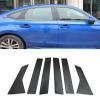 KELEIMAI Car Accessories Fit for Honda Civic 11th Gen Saden 2022 2023 2024 2025 2026 Pillar Post Side Door Window Cover Trim (Carbon Fiber Style) ABS 6 PCS view 1