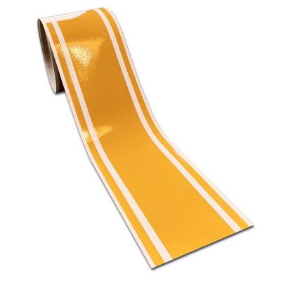 Any Size Vinyl Racing Stripes Decal Tape Rally Sticker Pinstripes Trailer Boat (Yellow (PMS 1235C), 3"x72")