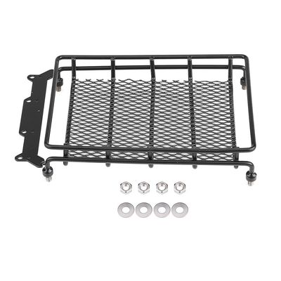 RC 1/10 Metal Roof Rack, 6.1x 4.1 x 1.1inch RC Car Roof Rack Cargo Carrier Steel Basket RC Luggage Rack Car Top Luggage Carrier for 1/10 RC Crawler Car Body Accessories Luggage Tray Roof Rack(Middle)