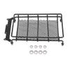RC 1/10 Metal Roof Rack, 6.1x 4.1 x 1.1inch RC Car Roof Rack Cargo Carrier Steel Basket RC Luggage Rack Car Top Luggage Carrier for 1/10 RC Crawler Car Body Accessories Luggage Tray Roof Rack(Middle) view 1