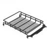 RC 1/10 Metal Roof Rack, 6.1x 4.1 x 1.1inch RC Car Roof Rack Cargo Carrier Steel Basket RC Luggage Rack Car Top Luggage Carrier for 1/10 RC Crawler Car Body Accessories Luggage Tray Roof Rack(Middle) view 3