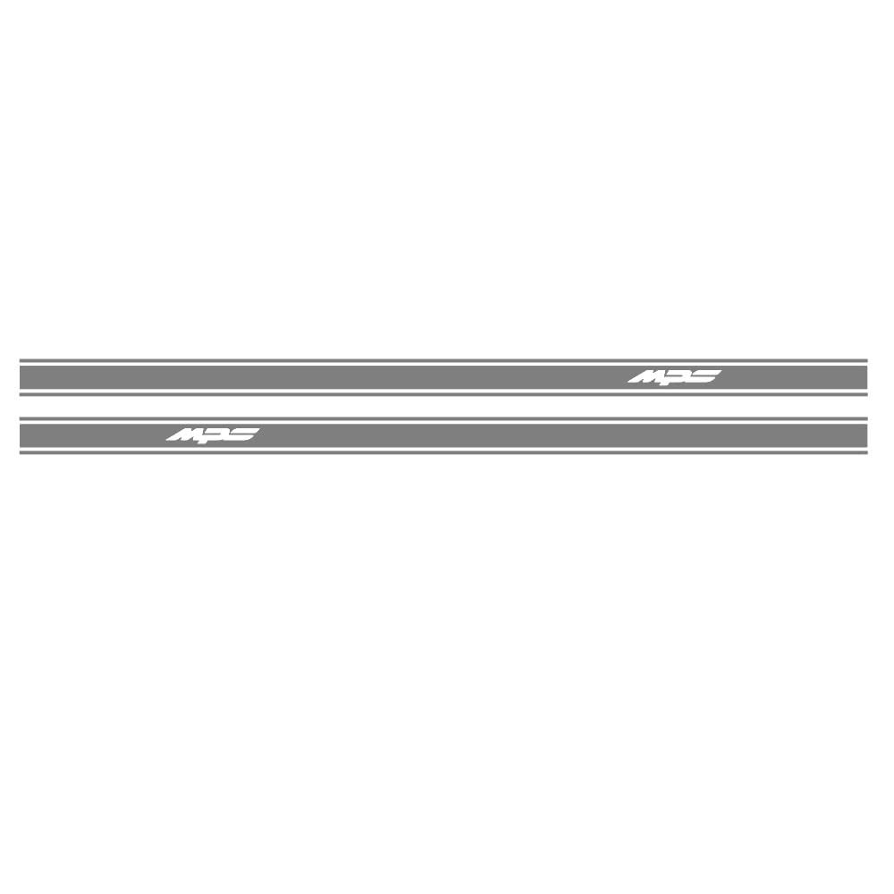 WYJPFN 2pcs Side Stripes Decals Stickers Graphics for Mazda 3 Mazda 6 Stripes (Gray)