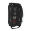 Qiilu case for santa fe 2014 Flip 4 Button Remote Key Fob Case Shell Cover Fit for Hyundai Santa Fe (ix45) 2013 2014 2013 for Hyundai santa fe key fob sport replacement 2014 cle 2015 cover clef cas view 3