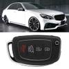 Qiilu case for santa fe 2014 Flip 4 Button Remote Key Fob Case Shell Cover Fit for Hyundai Santa Fe (ix45) 2013 2014 2013 for Hyundai santa fe key fob sport replacement 2014 cle 2015 cover clef cas view 4