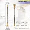 Lighter Replacement Repair Kit, 2.5 x 49 mm/ 0.1 x 1.93'' Lighter Flints Screw Spring and Base Plate for Lighters Repair Accessories (2 Pack) view 2