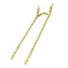 ALTALINE Bicycle Square Twisted Bike Wing Style Twisted Sissy Bar, Multiple Colors (Gold) view 1