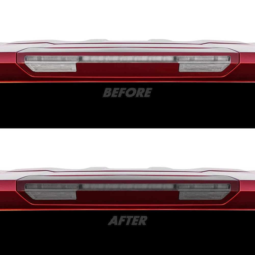 SlickMod PreCut Vinyl Smoke Tint for 2019-2023 GMC Sierra 1500 Third Brake Light (35% Light Smoke, 1. Third Brake Light)