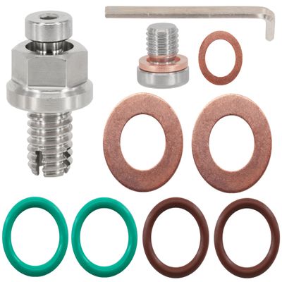 Dsnaduo M12.1-1.75 x 15mm Oversize Piggyback Oil Drain Plug, Stainless Steel Self Tapping Oil Pan Thread Repair Kit