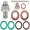 Dsnaduo M12.1-1.75 x 15mm Oversize Piggyback Oil Drain Plug, Stainless Steel Self Tapping Oil Pan Thread Repair Kit view 1