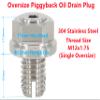 Dsnaduo M12.1-1.75 x 15mm Oversize Piggyback Oil Drain Plug, Stainless Steel Self Tapping Oil Pan Thread Repair Kit view 3