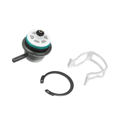 ACROPIX Fuel Injection Pressure Regulator Fit for Chevrolet Silverado 1500 with Clip Snap Ring - Pack of 1 Black