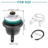 ACROPIX Fuel Injection Pressure Regulator Fit for Chevrolet Silverado 1500 with Clip Snap Ring - Pack of 1 Black view 3