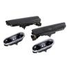 2pcs Clear Fender Lamps + 2pcs Smoke Bumper Side Marker Lights Compatible with 1999-2003 Volkswagen VW Jetta MK4 Golf view 1