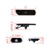 2pcs Clear Fender Lamps + 2pcs Smoke Bumper Side Marker Lights Compatible with 1999-2003 Volkswagen VW Jetta MK4 Golf view 2