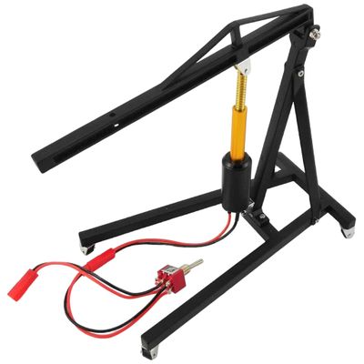 NHX RC Metal 1/10 Foldable Engine Repair Stand/Shop Crane Lift - Black