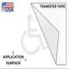 EMPIRE DESIGN Handicap Sign Wheelchair Disability Accessible Symbol Car Window Vinyl Decal Sticker view 3