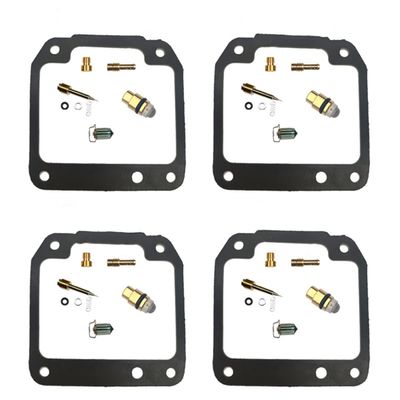 JUIYU Carburetor Kit XJR400 Carburetor Repair Kit XJR 400 Carb Chamber Seal Gasket Float 1993-1999 4 Sets Carberature (Color : 2)