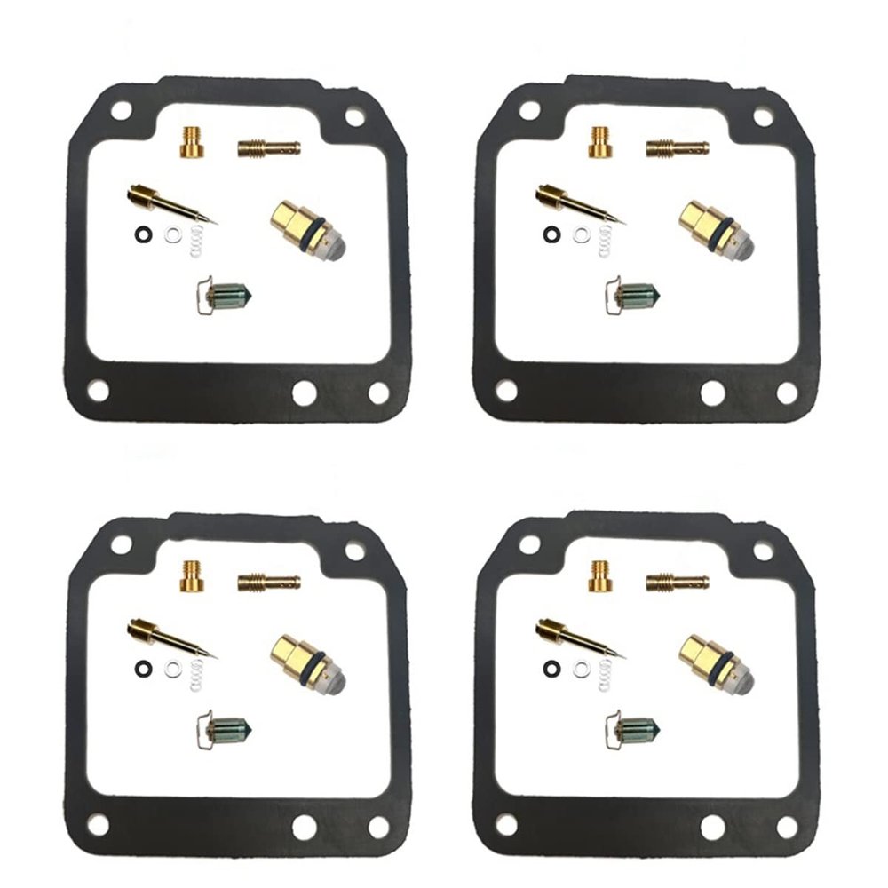 JUIYU Carburetor Kit XJR400 Carburetor Repair Kit XJR 400 Carb Chamber Seal Gasket Float 1993-1999 4 Sets Carberature (Color : 2)