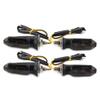FSFY Amber Turn Signal Light Motorcycle Blinkers Indicator Light Lamp Universal For Motorcycle, Dirt Bike, Street Bike, Dual Sport, 4 Pieces Smoke Lens view 1