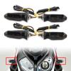 FSFY Amber Turn Signal Light Motorcycle Blinkers Indicator Light Lamp Universal For Motorcycle, Dirt Bike, Street Bike, Dual Sport, 4 Pieces Smoke Lens view 2
