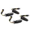FSFY Amber Turn Signal Light Motorcycle Blinkers Indicator Light Lamp Universal For Motorcycle, Dirt Bike, Street Bike, Dual Sport, 4 Pieces Smoke Lens view 3