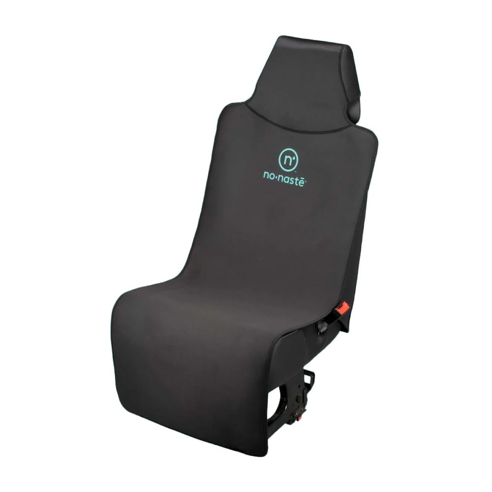 Nonaste Premium Car Seat Protector - Made with Neoprene to Resist Sweat, Odors, Spills & Pets - Odor-Resistant, Waterproof, Sweatproof & Easy to Clean Athletic Car Seat Protector - Black, 1 Pack