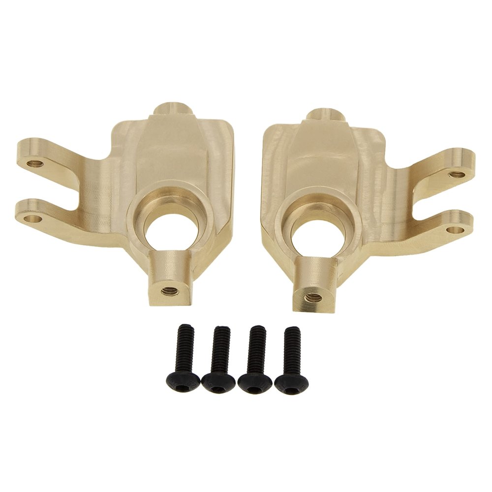 MEUS RACING UTB18 Brass Steering Knuckles 33g/pc for AXIAL UTB18 Capra Trail Buggy #AXI212010 Upgrade Parts, Gold