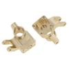 MEUS RACING UTB18 Brass Steering Knuckles 33g/pc for AXIAL UTB18 Capra Trail Buggy #AXI212010 Upgrade Parts, Gold view 3