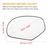 X AUTOHAUX Car Rear View Driver Left Side Heated Mirror Glass Replacement LED Turn Signal for GMC Sierra 1500 3500 HD for Escalade for Avalanche for Silverado for Suburban view 3