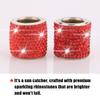 BELOMI 4 Pack Car Headrest Collars, Bling Car Head Rest Collars Rings Decor, Rhinestone Car Head Rest Collars, Diamond Interior Car Seat Accessory (Style 2-Red) view 3