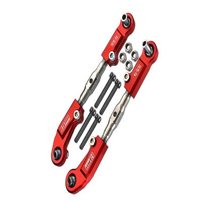 GPM for Arrma 1:7 Mojave 6S-ARA10058 / Mojave 6S V2-ARA7604V2 Upgrade Parts Aluminum 7075-T6 + Stainless Steel Adjustable Front Steering Tie Rod - Red